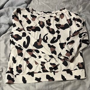 SHEIN Black and Brown Patterned Sweater